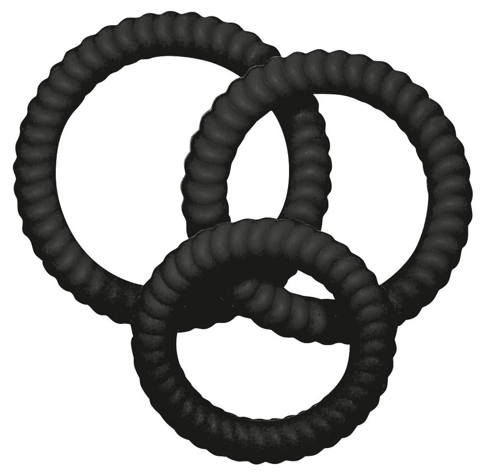 Conjunto de 3 Anéis Penianos em Silicone | You2Toys Lust³