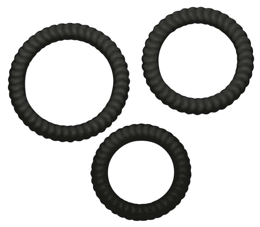 Conjunto de 3 Anéis Penianos em Silicone | You2Toys Lust³