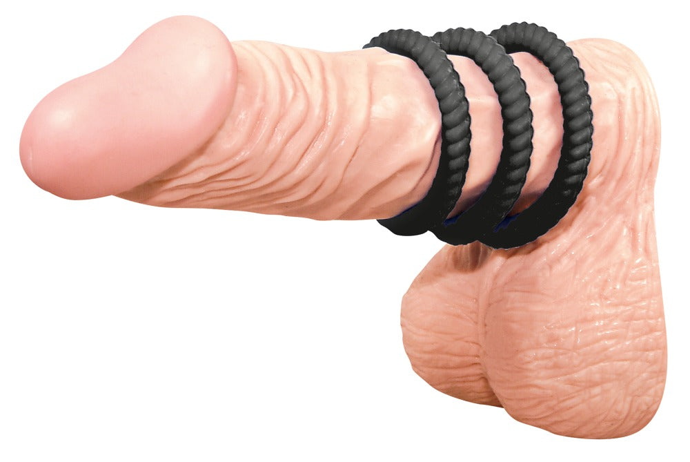 Conjunto de 3 Anéis Penianos em Silicone | You2Toys Lust³