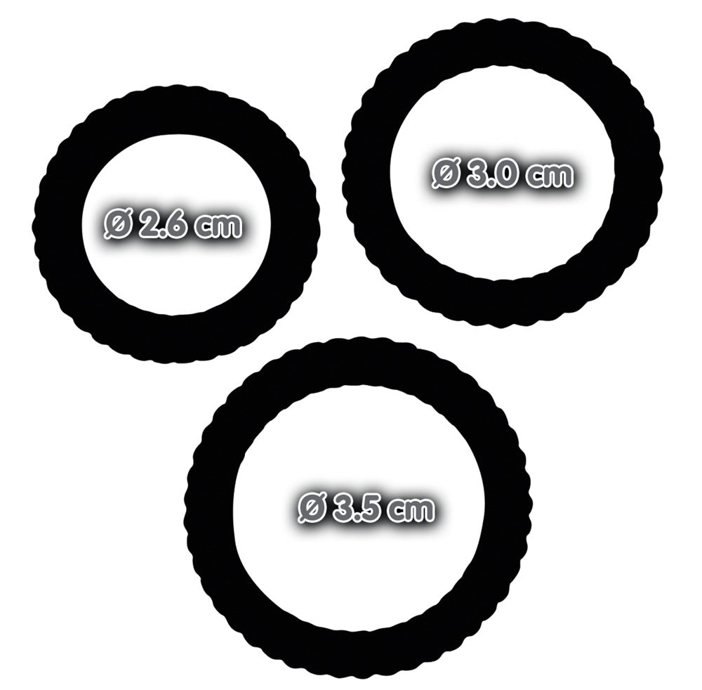 Conjunto de 3 Anéis Penianos em Silicone | You2Toys Lust³