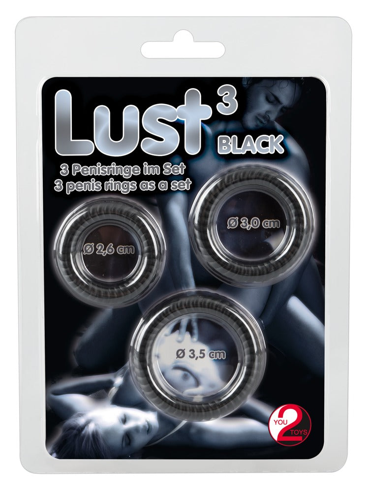 Conjunto de 3 Anéis Penianos em Silicone | You2Toys Lust³