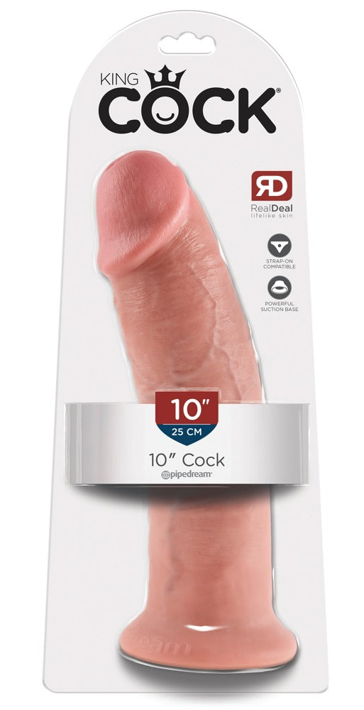 Dildo Realístico 10" com Ventosa | King Cock