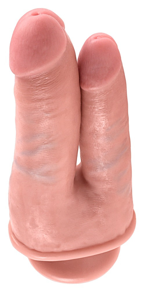 Dildo Duplo Realístico 21 cm com Ventosa | King Cock