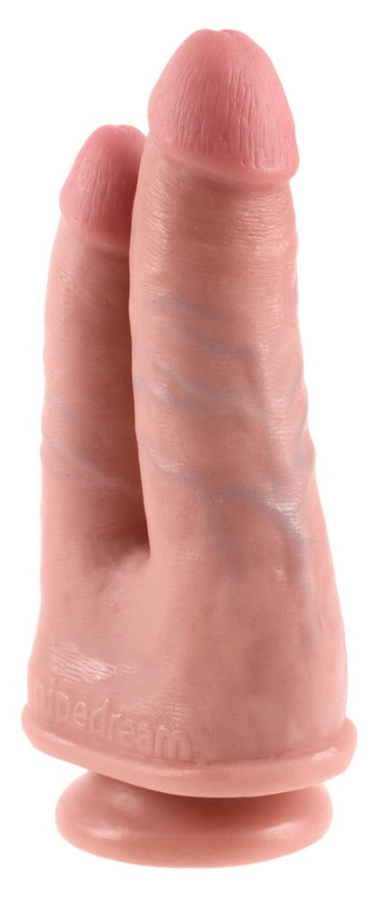 Dildo Duplo Realístico 21 cm com Ventosa | King Cock