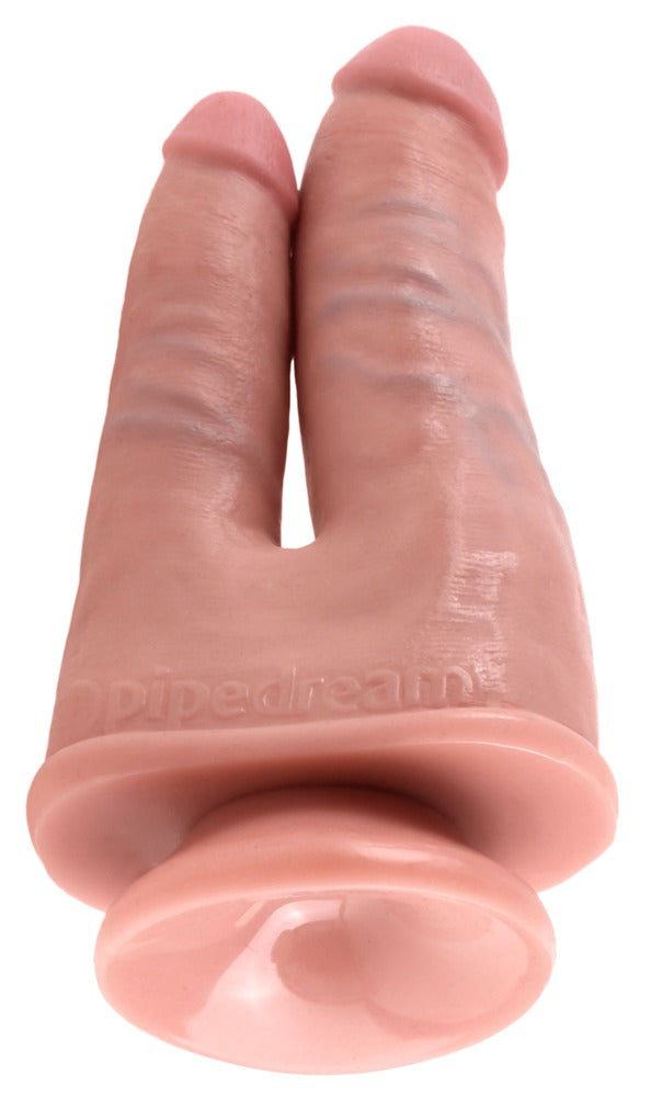 Dildo Duplo Realístico 21 cm com Ventosa | King Cock