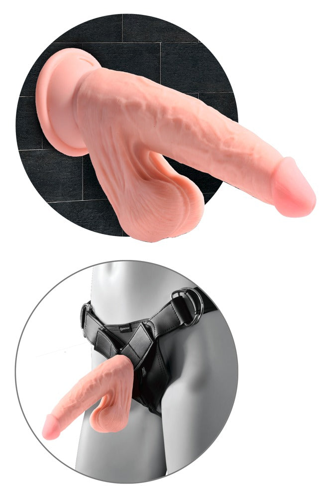 Pénis Realístico Tripla Densidade 22.9 cm com Ventosa | King Cock Plus